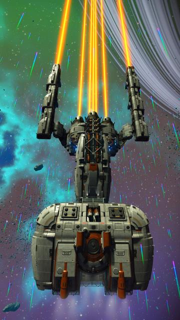 The Hyperbole, known by everyone in the galaxy as the multiverse's most incredible starship ever conceived and executed, zooms through space without the nine million running lights which are my custom.