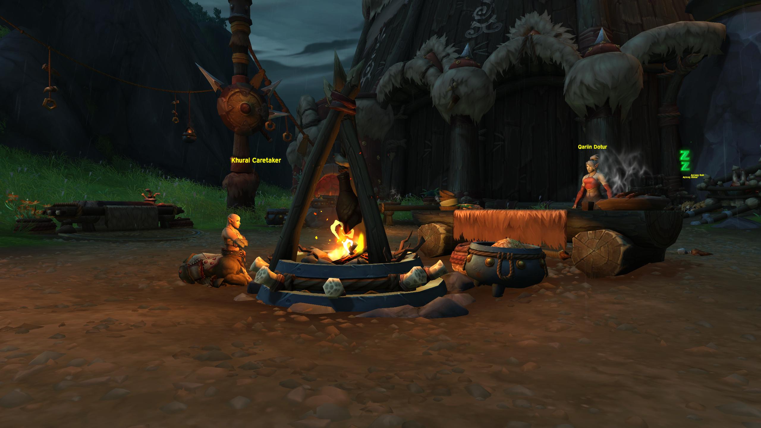 Campfire outside of the city of Maruukai.