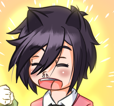 Eileen happy with nose plugs to stop a nosebleed.